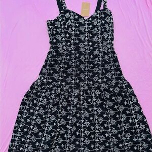 RIHOAS Black and White Patterned Dress